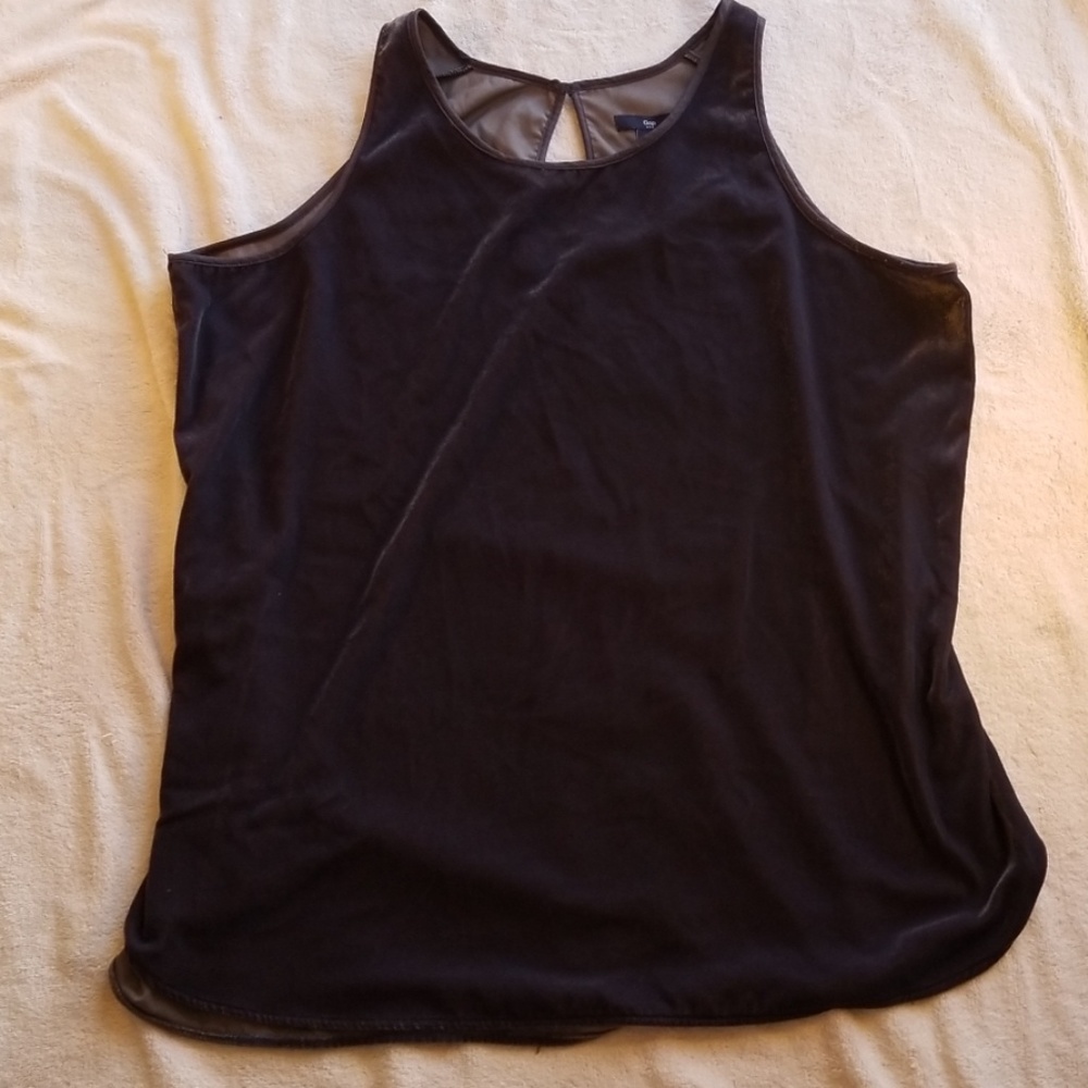 Navy velvet shirt